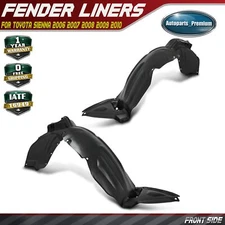2Pcs Front Inner Fender Liners Splash Shield for Toyota Sienna 2006 2007-2010
