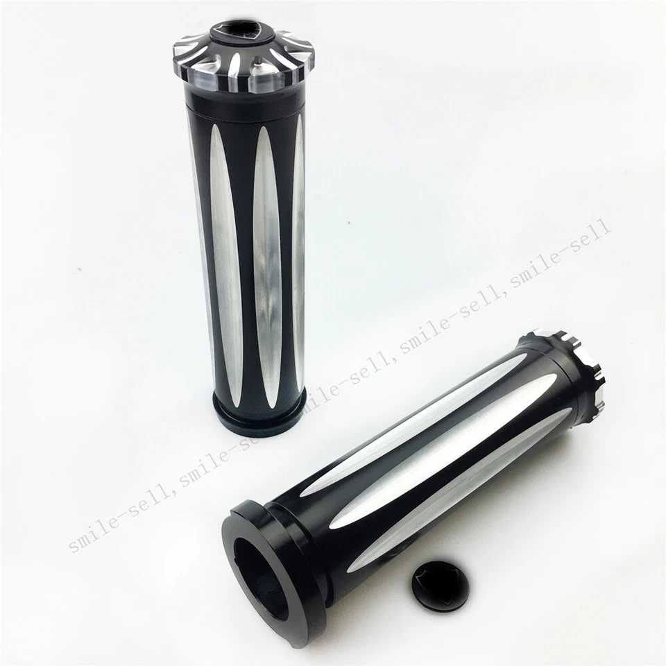 Empuñaduras de manillar de cable electrónico de 1" para Harley Softail Dyna 16-17 FXSE 2016-up Foto 2 de 4