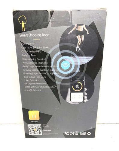 WOZUIL SMART JUMP ROPE, FITNESS SKIPPING corda con analisi dati app allenamento nuova - Foto 4 di 7