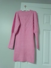 Women Pink Sweater Dress Size  UA 8 Or USA Size 4