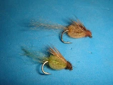 FLY FISHING FLIES -  Asst LAFONTAINE SPARKLE CADDIS EMERGERS size #14-16 (8 pcs)