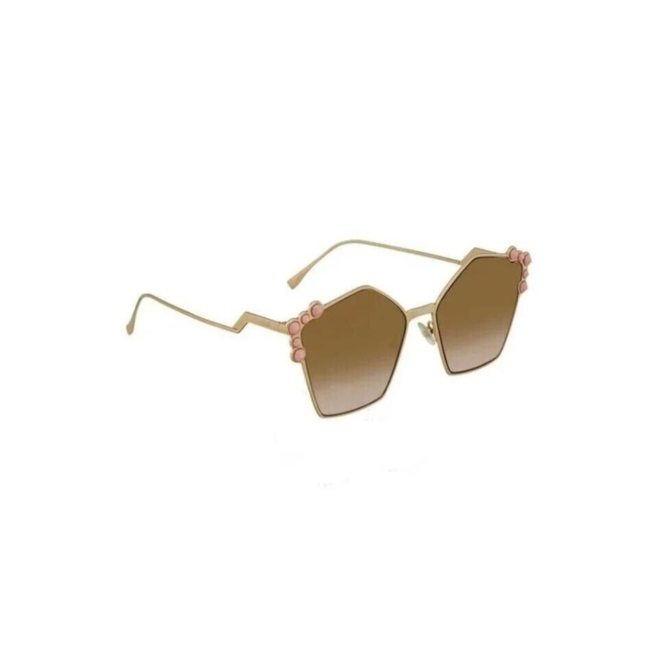 Fendi FF0261/S000 ROSE GOLD Cat-Eye with Brown Lens Women  display picture 1