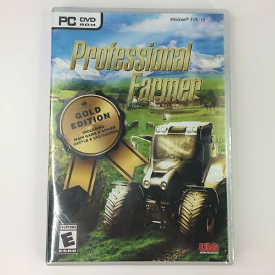 Professional Farmer PC DVD 2019 Gold Edition Includes Add on Cattle New Sealed