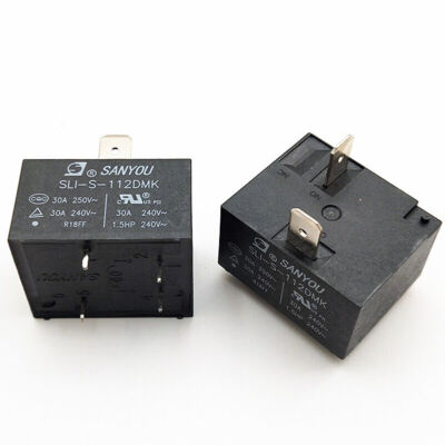 2Pcs SANYOU SLI-S-112DMK Power Relay 12VDC 4Pin 30A 250V