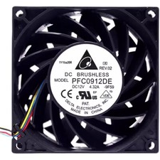 Delta PFC0912DE 9038 DC12V 4.32A 9CM 4-Wire Server Cooling Fan