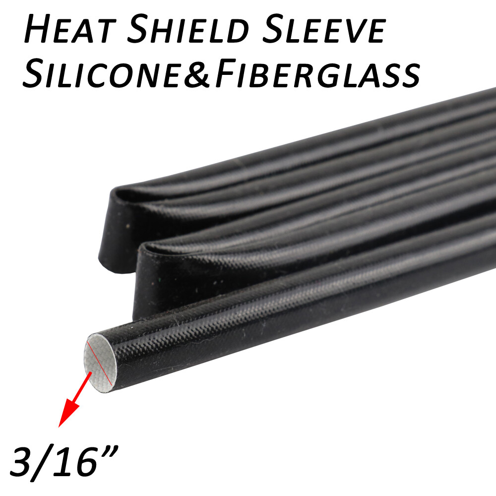 Fiberglass Sleeve Electric Wire Insulation Heat Resistant Wire Silicone Wrap Lot