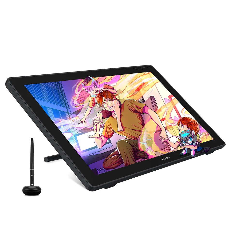 Refurbished HUION Kamvas 24 Plus Graphics Drawing Tablet 23.8'' Tilt +Stand