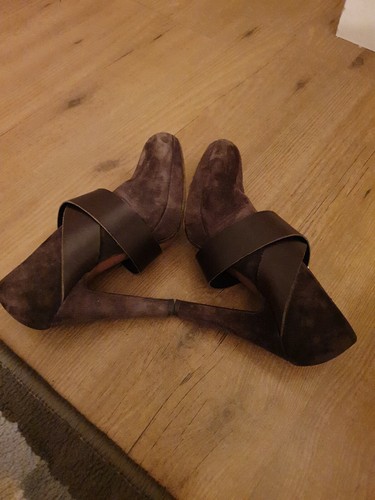 Michel perry High heels Shoe suede size 35 UK2 vgc - Picture 6 of 11