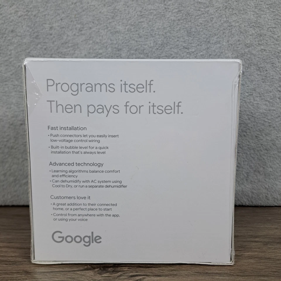 Nest 3rd Generation Thermostat T3008US Stainless Steel NEW SEALED - Image 2 of 4