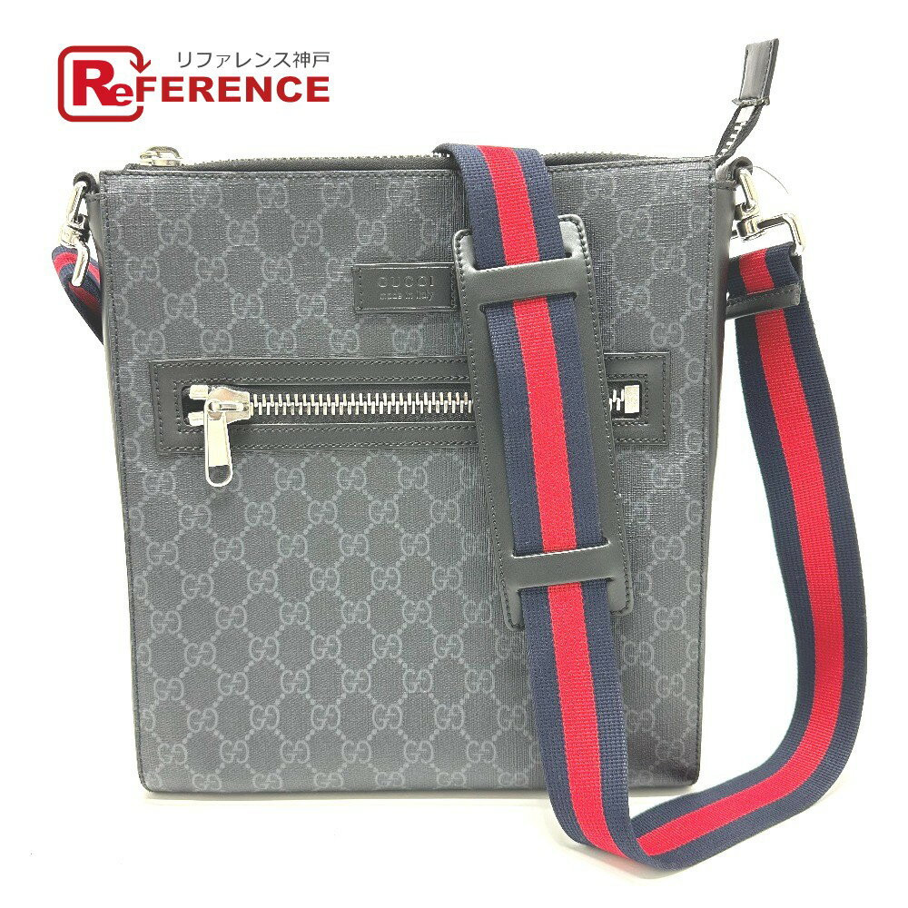 GUCCI 474137 GG Messenger Bag Shoulder Bag GG Supreme Canvas Men's