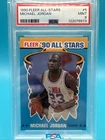 1990 Fleer All Stars MICHAEL JORDAN Bulls Basketball Card #5 Graded PSA 9 MINT
