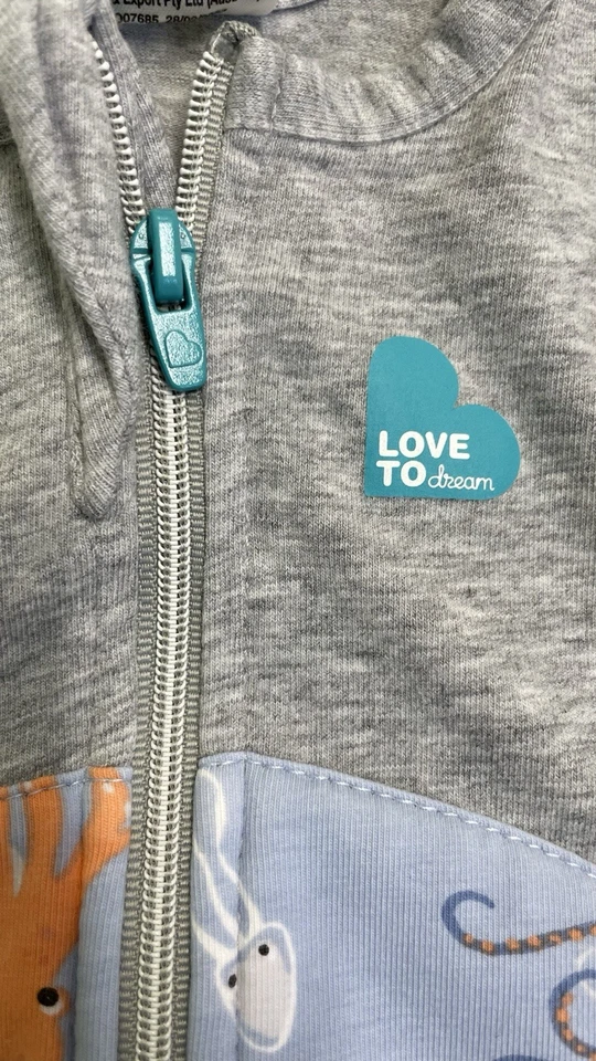 Love To Dream Swaddle Up Warm Kraken Chambray Blue Newborn 2.2-2.8kg 2.5Tog - Image 2 of 4