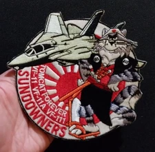 US NAVY TOMCAT FOREVER VF-11 VF-11A VF-111 SUNDOWNERS F-14 Military PATCH