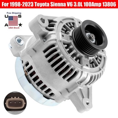Alternator For V6 3.0L Toyota Sienna 1998 1999 2000-2003 3.0L 100A 27060-0A040.,