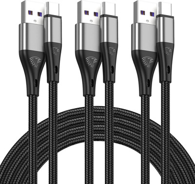 3 PCS Cable Cargador, Usb Tipo C, 10 Pies, Extra Largo, Cable De Carga Rapida Pa