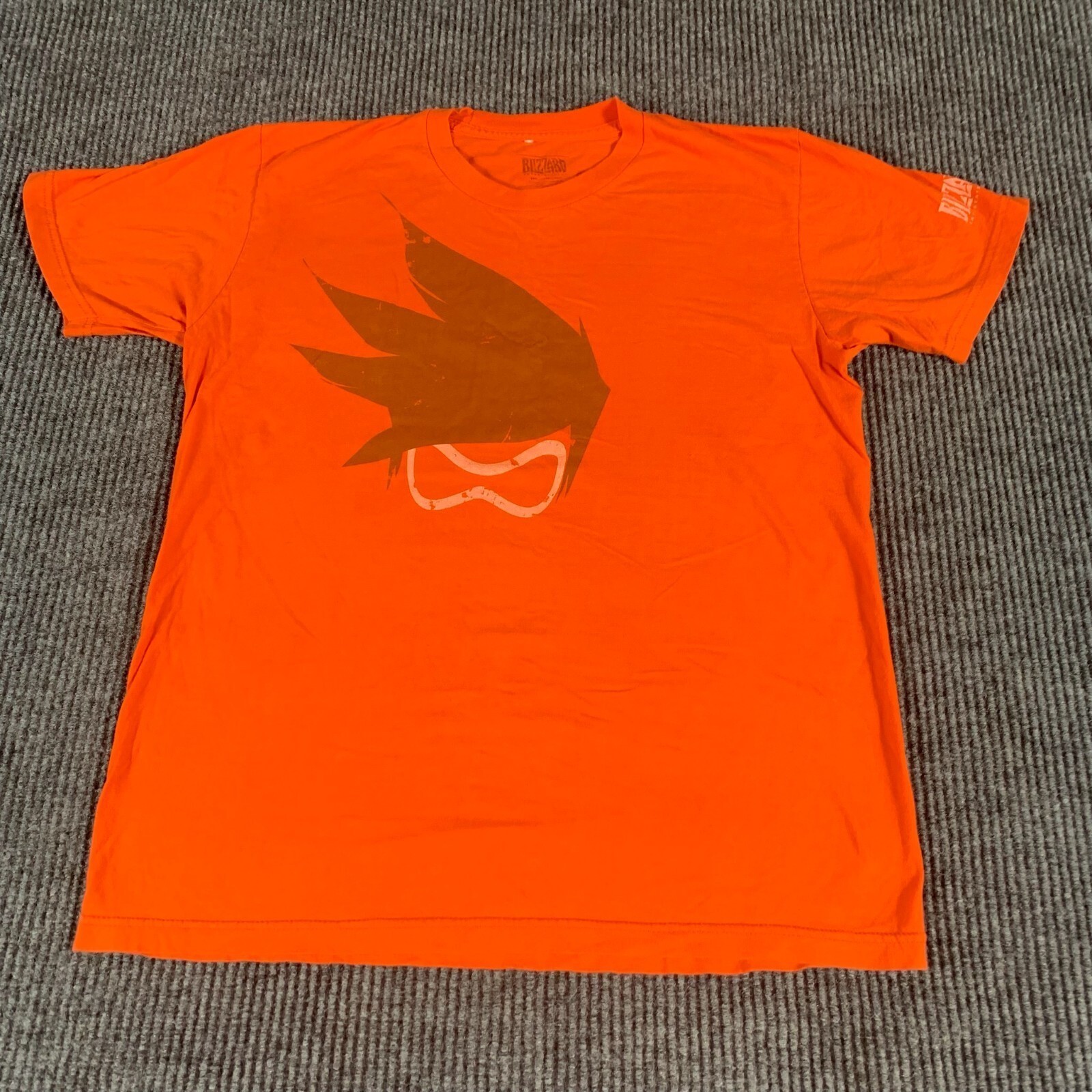 Overwatch T Shirts Mens Large Orange Blizzard Entertainment Tracer Gamer Nerd
