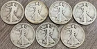 KEY DATES 1916-1919 PDS Walking Liberty Half Dollar 50C Collection, Circulated
