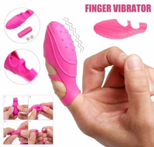 Finger Clit Vibrator G-spot Massager Dildo Nipple Stimulator Sex Toys for Women