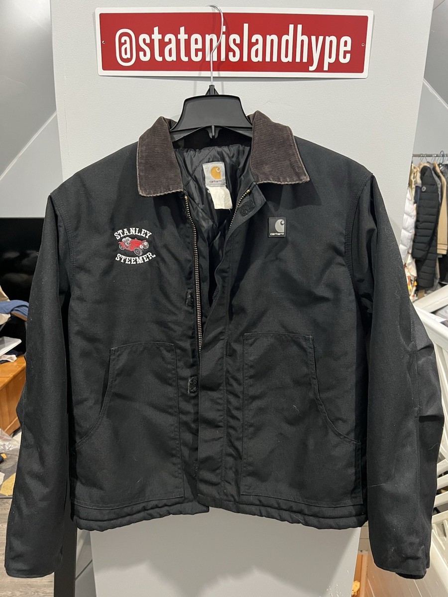 Vintage Carhartt J131 BLK Quilted Thermal Lined Duck Jacket