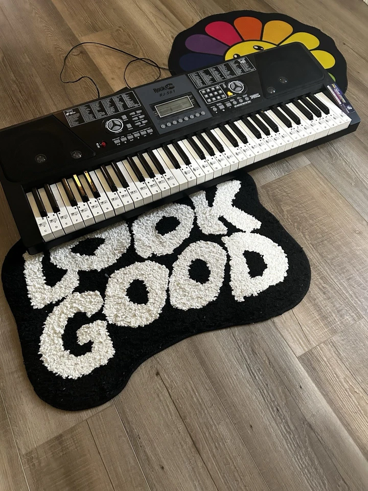 RockJam RJ661 61键电子键盘带适配器线标签键 — 第 4/4 张图片