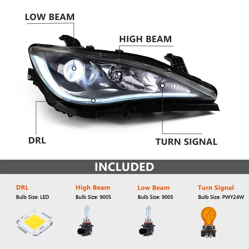 For Chrysler Pacifica 2017-2020 Chrome Halogen Projector Headlight Passenger RH Foto 2 de 4