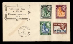 DR WHO 1955 ST VINCENT PRINCESS MARGARET ROYAL TOUR ARNOS VALE R78576