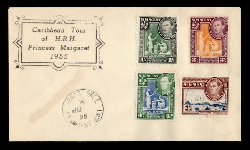 DR WHO 1955 ST VINCENT PRINCESS MARGARET ROYAL TOUR ARNOS VALE R78576
