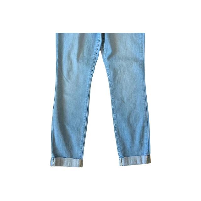 NYDJ Annabelle Skinny Boyfriend Jeans Cuffed Stretch Blue Women’s 10 - Image 3 of 4