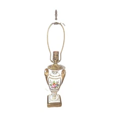 Vintage Lamp from Antique? French Vase with Swan Handles (No Shade)