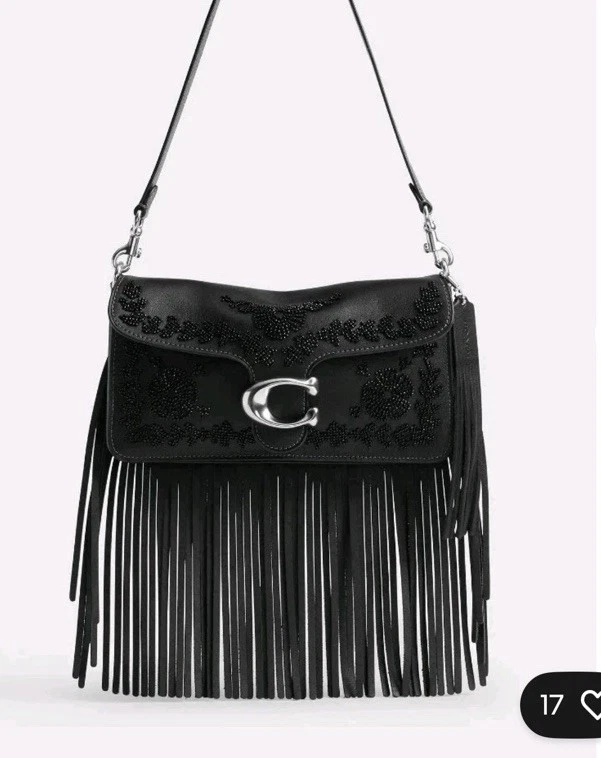 バッグ COACH Signature Handbag Horsebit Fringe Coach Leather Exterior Fringe Bags & Handbags for Women for sale