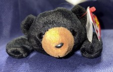 Blackie the Bear Ty Beanie Babies Vintage 90s 4th Gen