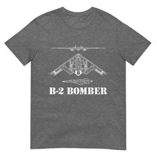 B-2 Bomber Aircraft Schematic Military Stealth Bomber B2 T-Shirt