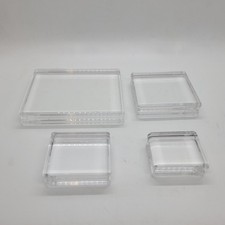 Stampin' Up Acrylic Block Stamp Set - Lot of 4 Blocks B, C, D, E - Stampin Up