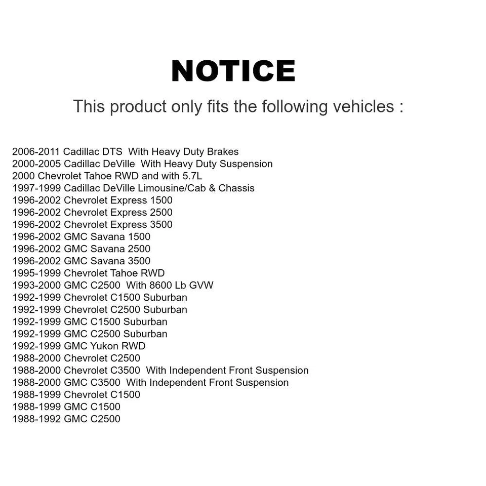 Kit de rótulas inferiores delanteras para GMC C2500 C3500 C1500 Savana Yukon 1988-2002 oe6 Foto 2 de 3