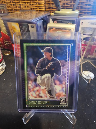 2025 Panini Donruss Optic Baseball Randy Johnson #65 Discoteca Nera - Foto 1 di 6