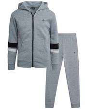 Active Boys Pants Set - 2 Piece Soft Fleece Boys Zip Up Hoodie and Jogger Swe...