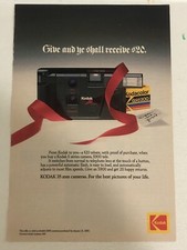 1989 Kodak S Series Camera Print Ad Advertisement Vintage pa1