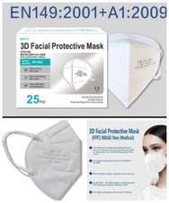 25 X FFP2 Mask Anti Haze/ Dust Integrated Nose Clip Five Layers ?Protection?????