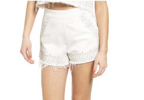 blank nyc Embroidered Denim White woman 