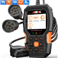 6/9/16PIN HEAVY DUTY DIESEL TRUCK SCANNER OBD DIAGNOSTIC TOOL OBD2 CODE READER 