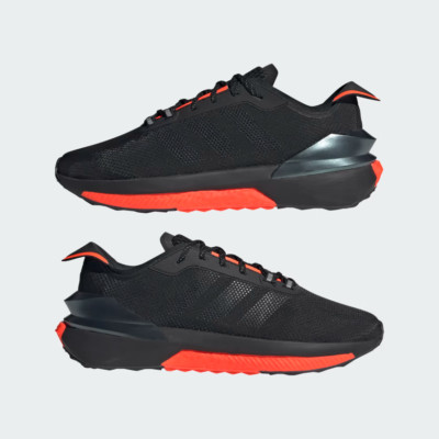 Adidas US 13 Men's Black Orange Boost Comfort Durable Retro Avryn    HP5980 NIB