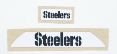 NOS Pittsburgh Steelers Team Name Bumper Decals Riddell VSR4 - 20mil 3M x
