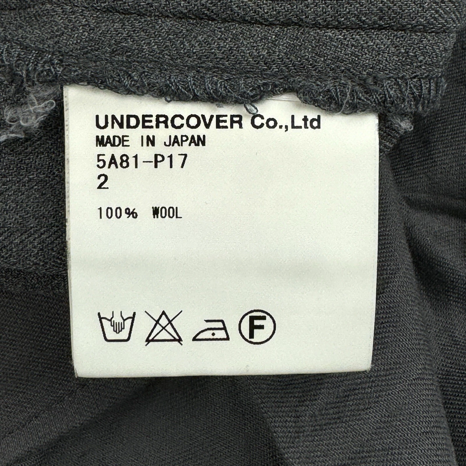 UNDERCOVER pantalone fulmine passerella sottocoperta a i 2005 'arti e mestieri'