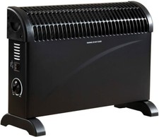 Calentador eléctrico negro 2000 W convector