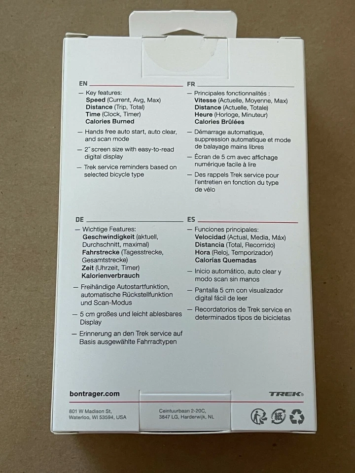 NEW BONTRAGER RIDETIME CYCLING COMPUTER 553889 ANALOG WIRELESS FAST SHIPPING - Image 2 of 4