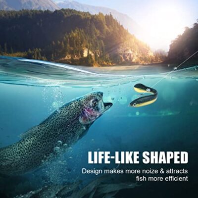 Ainiv 10-Pack Bionic Soft Fishing Lures - Lifelike Paddle Tail Baits For Fresh & Saltwater - View #12