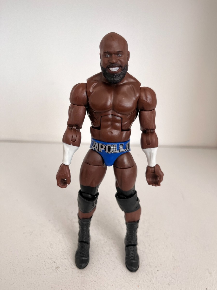 WWE Apollo Crews Elite Collection: Action Figure 15 Cm Snodata Con Accessori, Regalo Fan