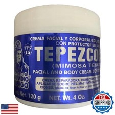 Del Indio Papago TEPEZCOHUITE 120g SKIN CREAM COLLAGEN and VITAMIN E SUNSCREE