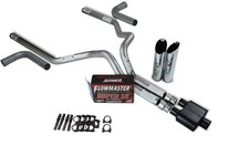Chevy Gmc 1500 99-06 3 Dual Exhaust Kits Flowmaster Super 10 Slash Tip Side Exi
