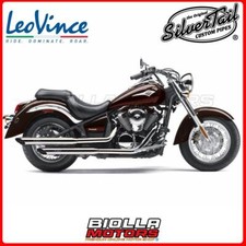 2404 AUSPUFF SILVERTAIL KAWASAKI VN 900 CUSTOM 2007 - 2016 K02 CHROMED STEEL 4T 